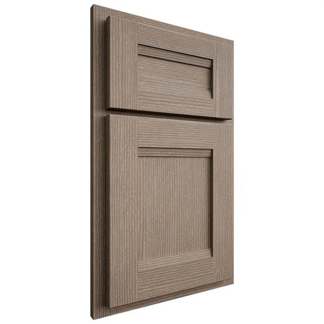 Shiloh Cabinetry Partial Overlay Bristol White Oak Rift Cut Almond Door