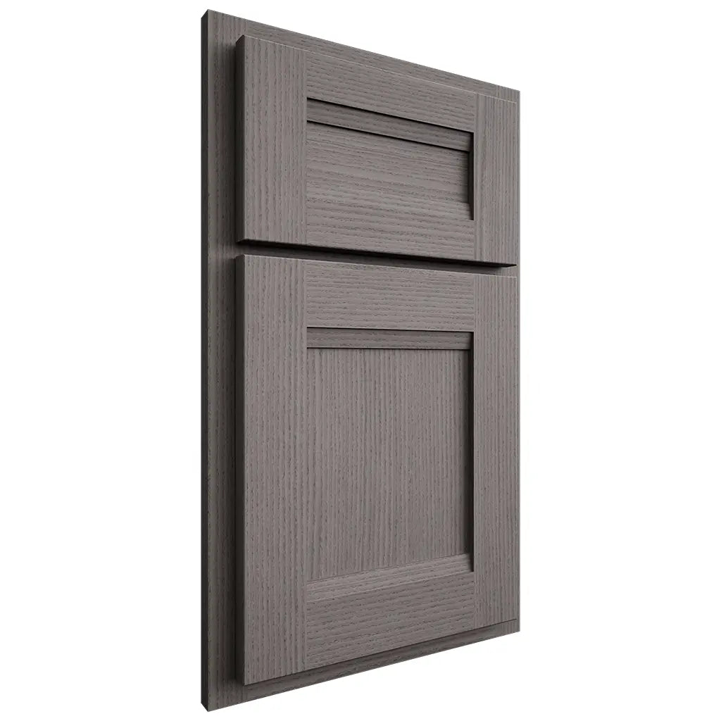 Shiloh Cabinetry Partial Overlay Bristol White Oak Rift Cut Flagstone Door