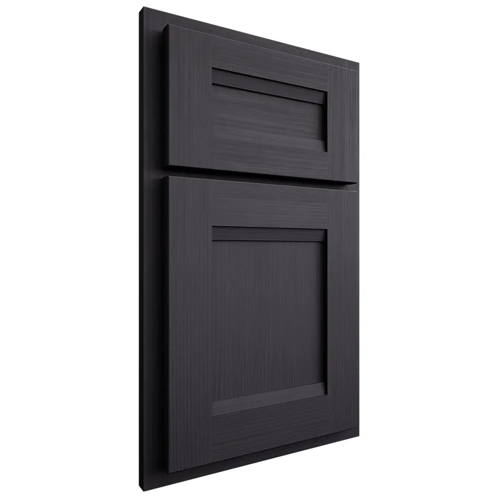 Shiloh Cabinetry Partial Overlay Bristol White Oak Rift Cut Harbor Door