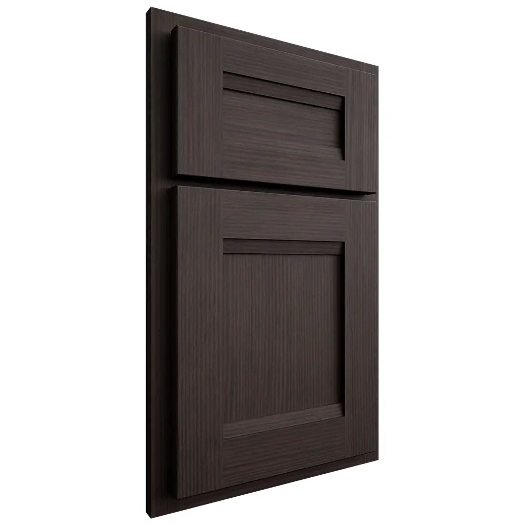 Shiloh Cabinetry Partial Overlay Bristol White Oak Rift Cut Morel Door