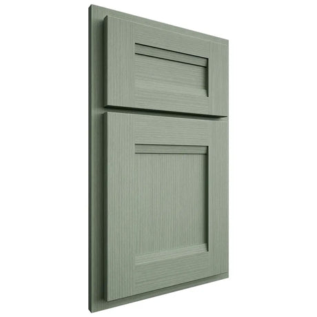 Shiloh Cabinetry Partial Overlay Bristol White Oak Rift Cut Moss Door