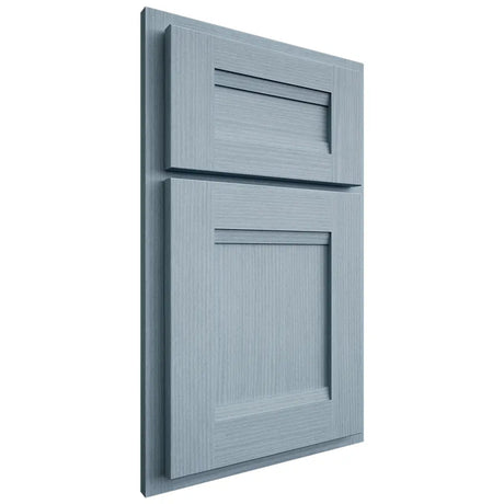 Shiloh Cabinetry Partial Overlay Bristol White Oak Rift Cut Sky Door
