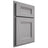 Shiloh Cabinetry Partial Overlay Bristol White Oak Rift Cut Stratus Door