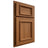 Shiloh Cabinetry Partial Overlay Charleston Hickory Plain Cut Chestnut Door