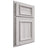 Shiloh Cabinetry Partial Overlay Charleston Hickory Plain Cut Cotton Door