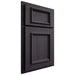 Shiloh Cabinetry Partial Overlay Charleston Hickory Plain Cut Harbor Door
