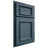 Shiloh Cabinetry Partial Overlay Charleston Hickory Plain Cut Hudson Door