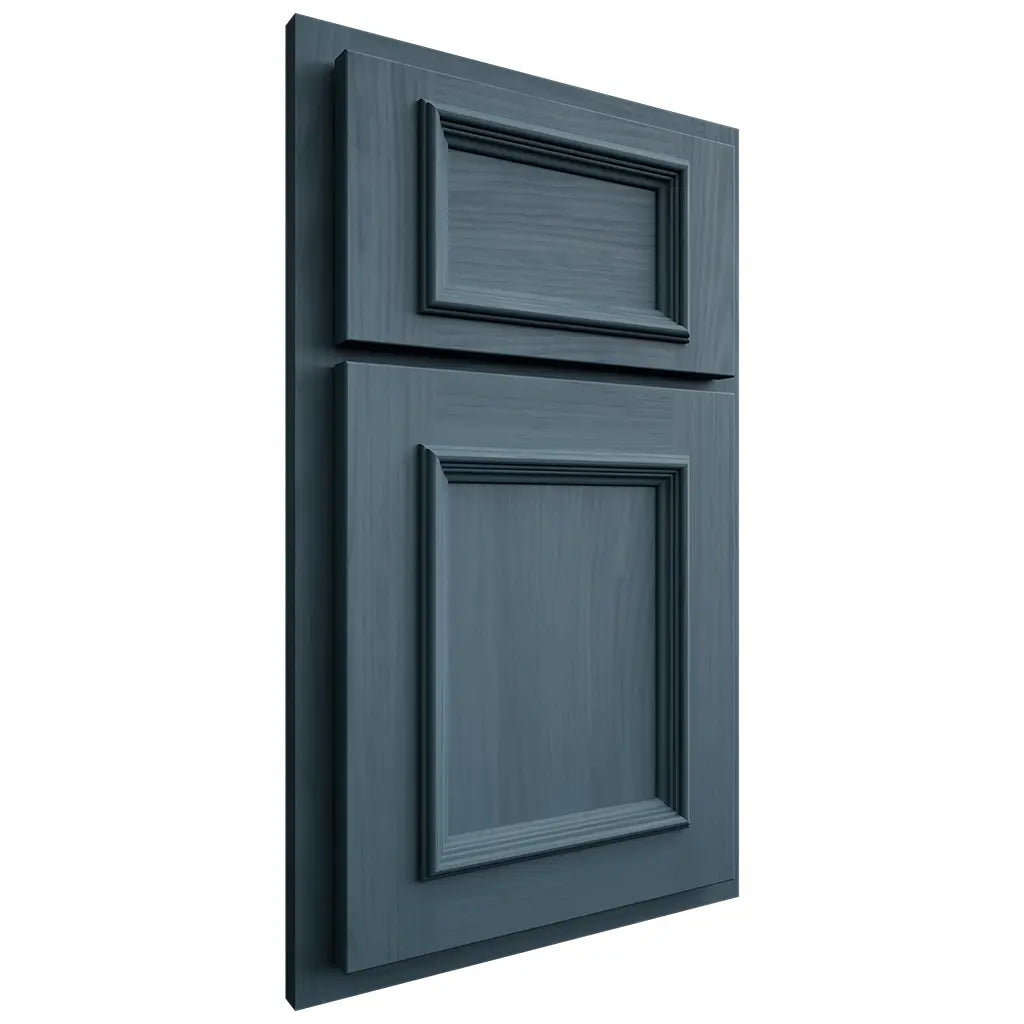 Shiloh Cabinetry Partial Overlay Charleston Hickory Plain Cut Hudson Door