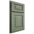 Shiloh Cabinetry Partial Overlay Charleston Hickory Plain Cut Moss Door