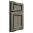 Shiloh Cabinetry Partial Overlay Charleston Hickory Plain Cut Thyme Door