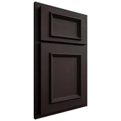 Shiloh Cabinetry Partial Overlay Charleston Maple Plain Cut Espresso Door