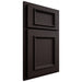 Shiloh Cabinetry Partial Overlay Charleston Maple Plain Cut Espresso Door