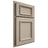 Shiloh Cabinetry Partial Overlay Charleston Maple Plain Cut Pebble Door