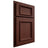 Shiloh Cabinetry Partial Overlay Charleston Maple Plain Cut Sable Door