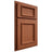 Shiloh Cabinetry Partial Overlay Charleston Maple Plain Cut Spice Door