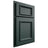 Shiloh Cabinetry Partial Overlay Charleston Paintable Billiard Green Door