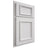 Shiloh Cabinetry Partial Overlay Charleston Paintable Polar Door