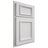 Shiloh Cabinetry Partial Overlay Charleston Paintable Pure White Door