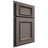 Shiloh Cabinetry Partial Overlay Charleston Poplar Plain Cut Heatherstone Door