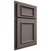 Shiloh Cabinetry Partial Overlay Charleston Poplar Plain Cut Heatherstone Door