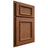 Shiloh Cabinetry Partial Overlay Charleston Red Oak Plain Cut Braun Door