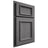Shiloh Cabinetry Partial Overlay Charleston Red Oak Plain Cut Cadet Door