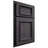 Shiloh Cabinetry Partial Overlay Charleston Red Oak Plain Cut Harbor Door