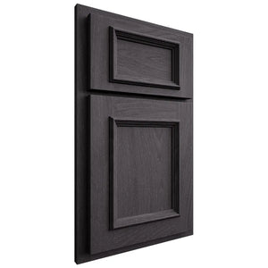 Shiloh Cabinetry Partial Overlay Charleston Red Oak Plain Cut Harbor Door