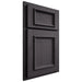 Shiloh Cabinetry Partial Overlay Charleston Red Oak Plain Cut Harbor Door