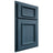 Shiloh Cabinetry Partial Overlay Charleston Red Oak Plain Cut Hudson Door