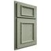 Shiloh Cabinetry Partial Overlay Charleston Red Oak Plain Cut Moss Door