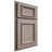 Shiloh Cabinetry Partial Overlay Charleston Red Oak Plain Cut Sterling Door