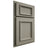 Shiloh Cabinetry Partial Overlay Charleston Red Oak Plain Cut Thyme Door