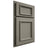 Shiloh Cabinetry Partial Overlay Charleston Walnut Plain Cut Thyme Door