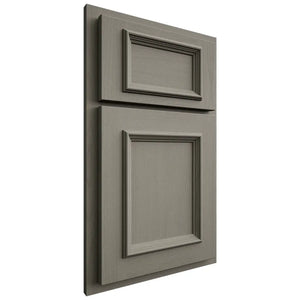 Shiloh Cabinetry Partial Overlay Charleston Walnut Plain Cut Thyme Door