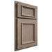 Shiloh Cabinetry Partial Overlay Charleston White Oak Plain Cut Almond Door