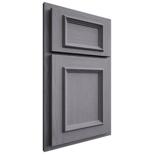 Shiloh Cabinetry Partial Overlay Charleston White Oak Plain Cut Cadet Door