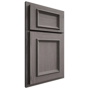 Shiloh Cabinetry Partial Overlay Charleston White Oak Plain Cut Flagstone Door