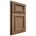 Shiloh Cabinetry Partial Overlay Charleston White Oak Plain Cut Medium Door