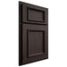 Shiloh Cabinetry Partial Overlay Charleston White Oak Plain Cut Morel Door