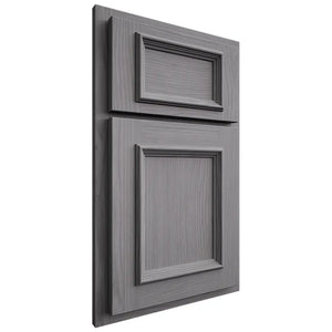 Shiloh Cabinetry Partial Overlay Charleston White Oak Plain Cut Sterling Door