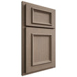 Shiloh Cabinetry Partial Overlay Charleston White Oak Quarter Sawn Almond Door