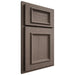 Shiloh Cabinetry Partial Overlay Charleston White Oak Quarter Sawn Clay Door