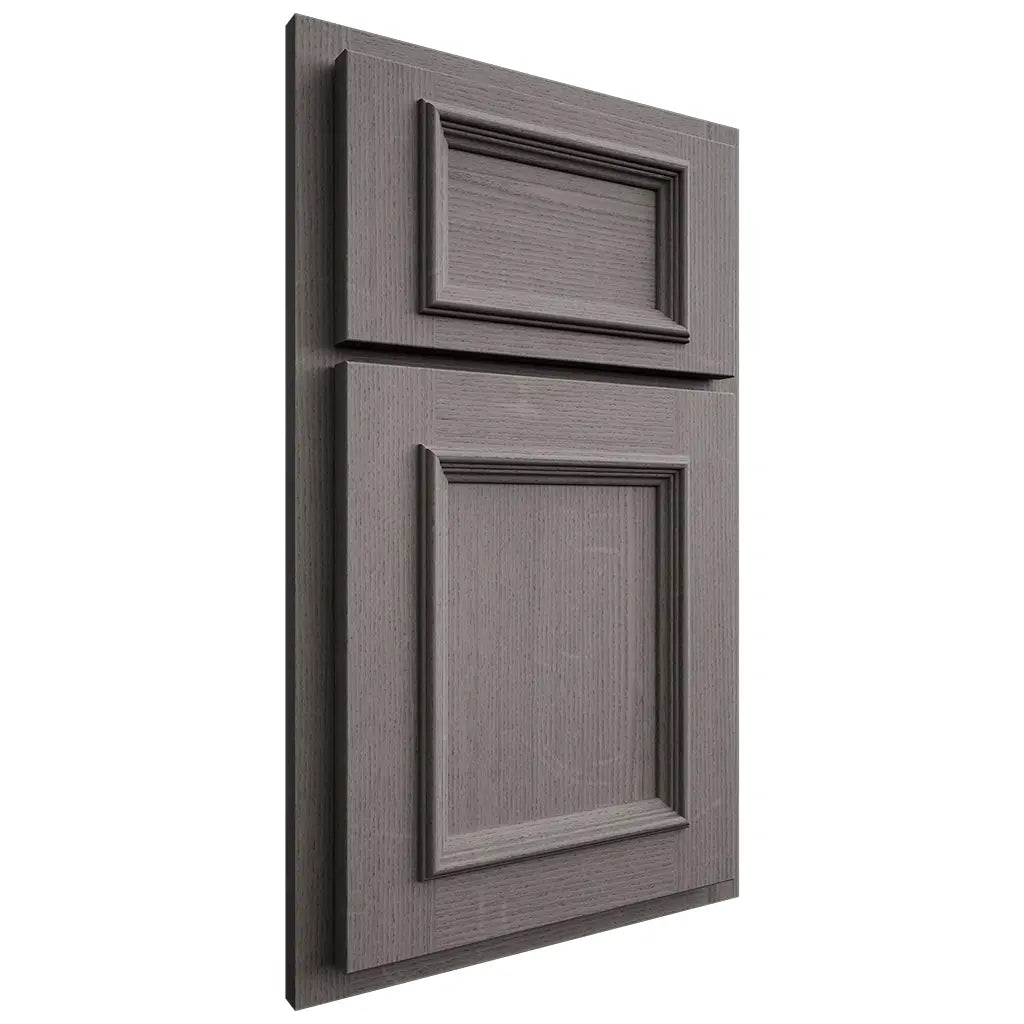 Shiloh Cabinetry Partial Overlay Charleston White Oak Quarter Sawn Flagstone Door