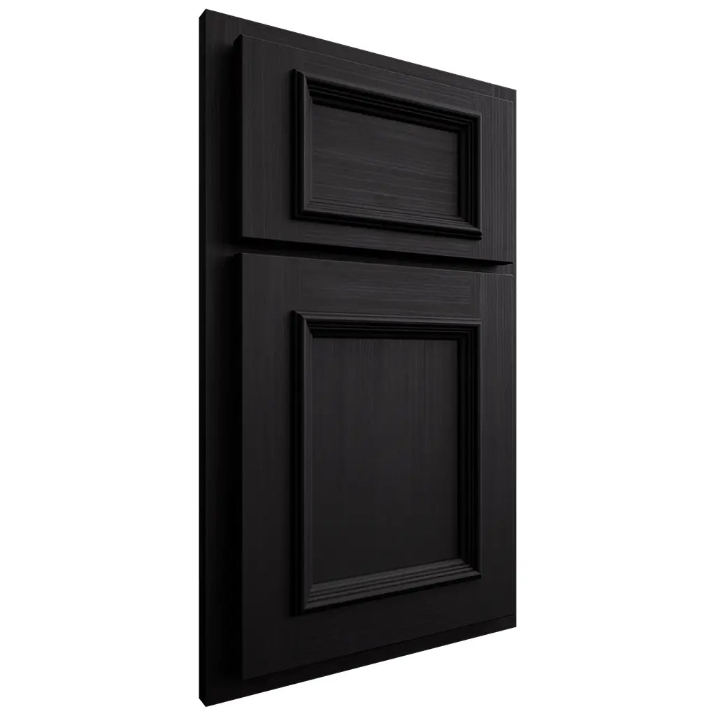 Shiloh Cabinetry Partial Overlay Charleston White Oak Quarter Sawn Ink Door
