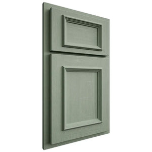 Shiloh Cabinetry Partial Overlay Charleston White Oak Quarter Sawn Moss Door