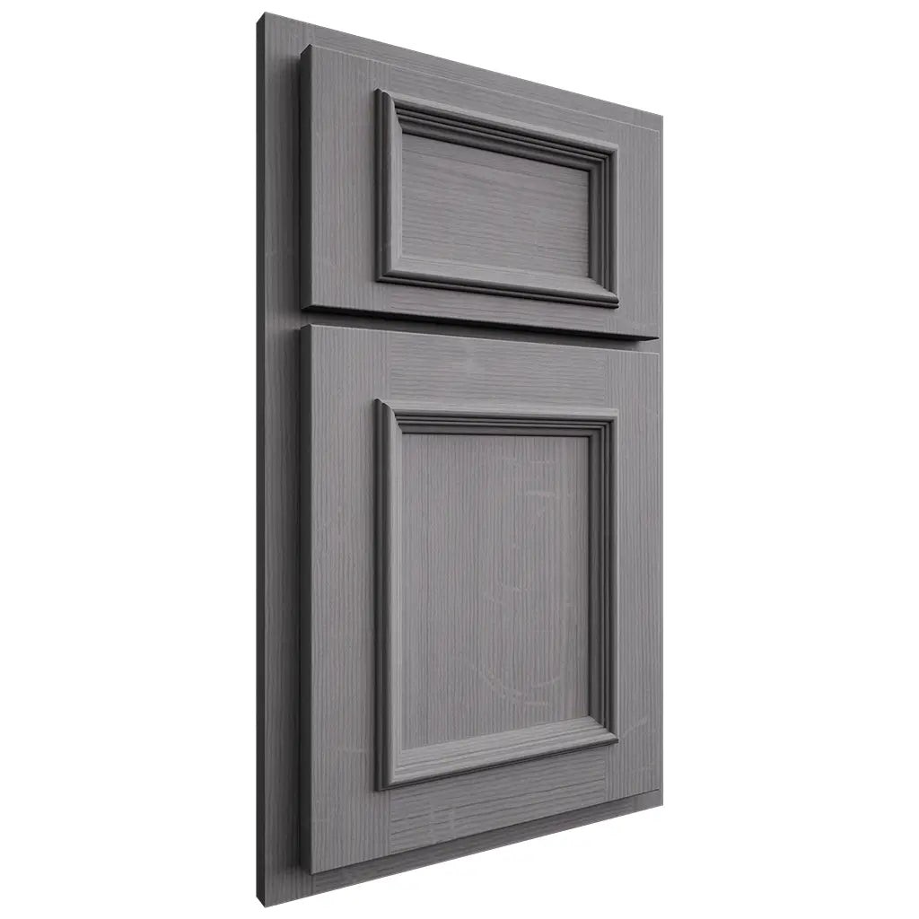 Shiloh Cabinetry Partial Overlay Charleston White Oak Quarter Sawn Sterling Door