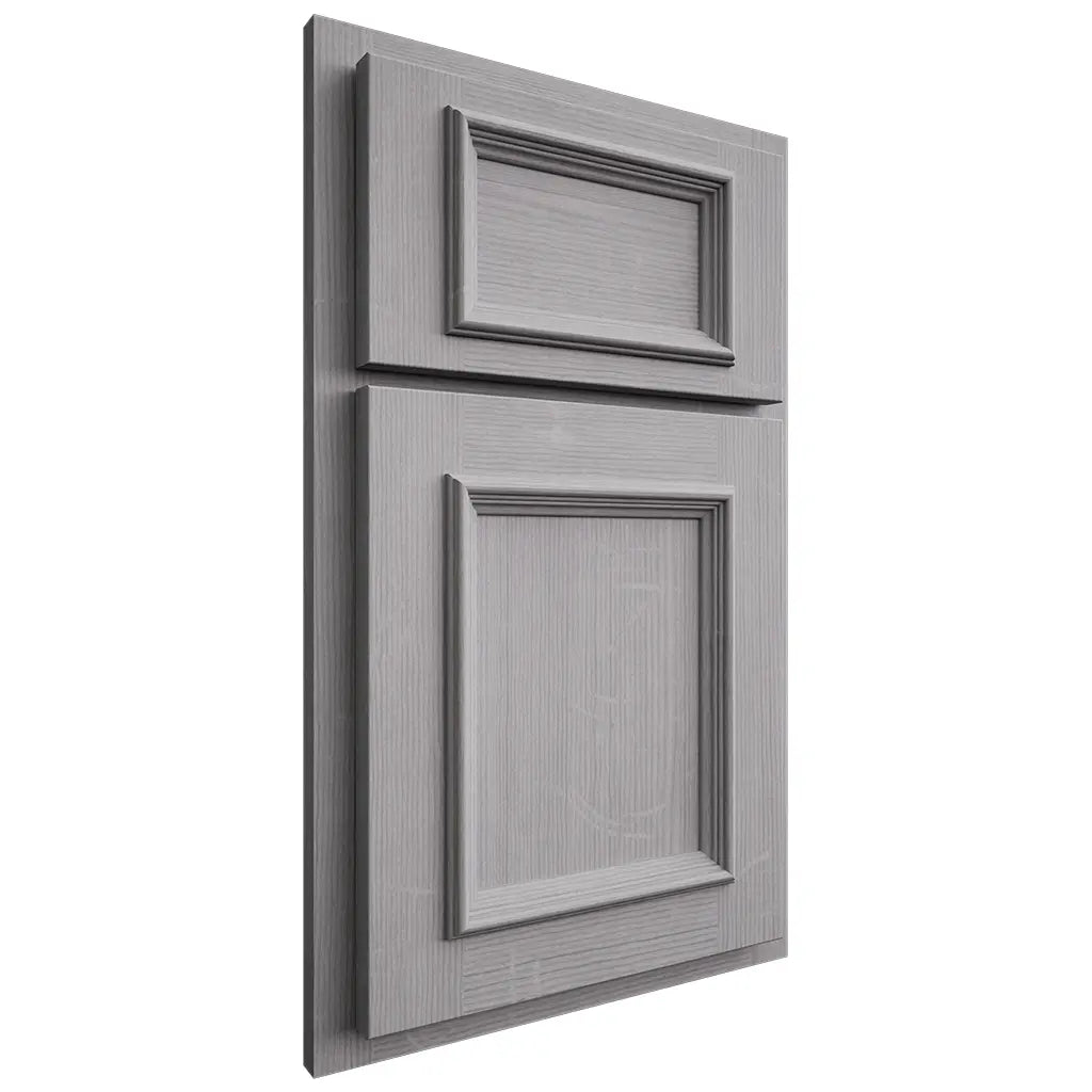 Shiloh Cabinetry Partial Overlay Charleston White Oak Quarter Sawn Stratus Door