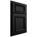 Shiloh Cabinetry Partial Overlay Charleston White Oak Rift Cut Espresso Door