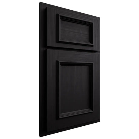 Shiloh Cabinetry Partial Overlay Charleston White Oak Rift Cut Ink Door